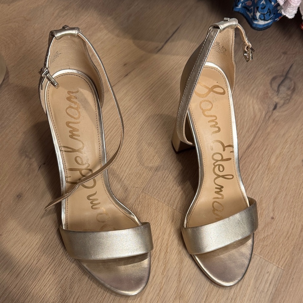 Sam Edelman Metallic Gold Women's Sandals